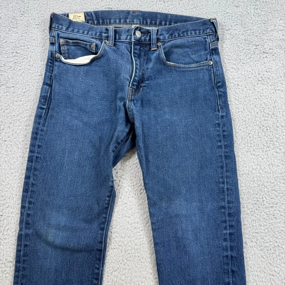 J‎ Crew 464 Style Jeans Mens 31x27 Straight Leg Blue Denim Pants